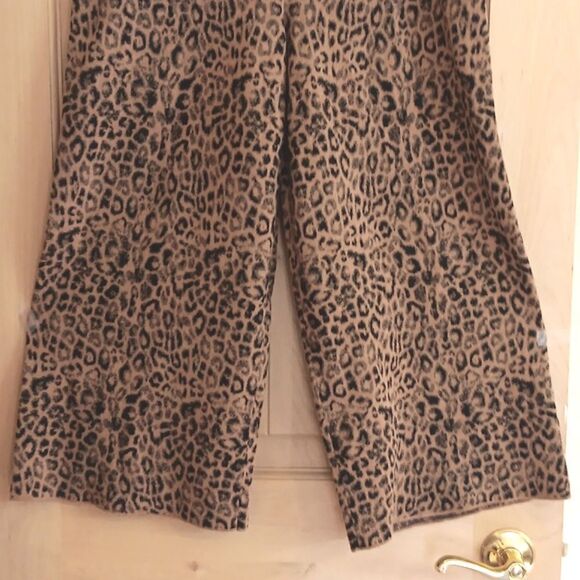 Moth by Anthropologie Animal Print Pants. Cozy, Wool Blend, MobWife - Picture 3 of 12